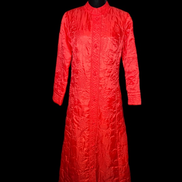 60's/70's East Asia - Quilted Robe/Duster - Size S